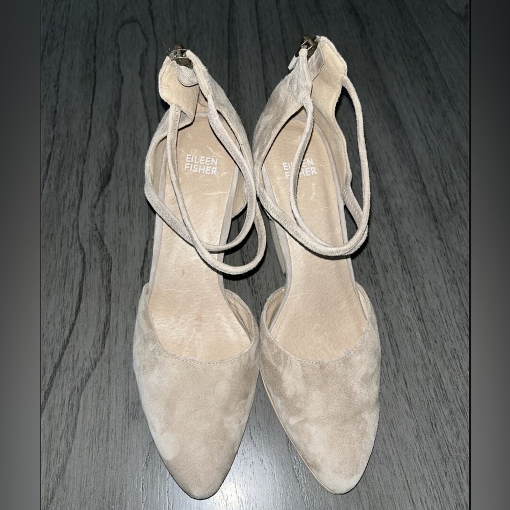 Eileen fisher women’s zip almond toe 1/2” heel